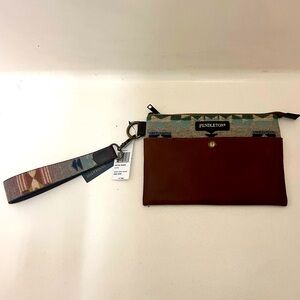 Pendleton Desert Dawn Wool/Leather Clutch